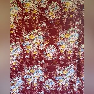 Vintage Floral Red Cottagecore Twin Duvet Cover